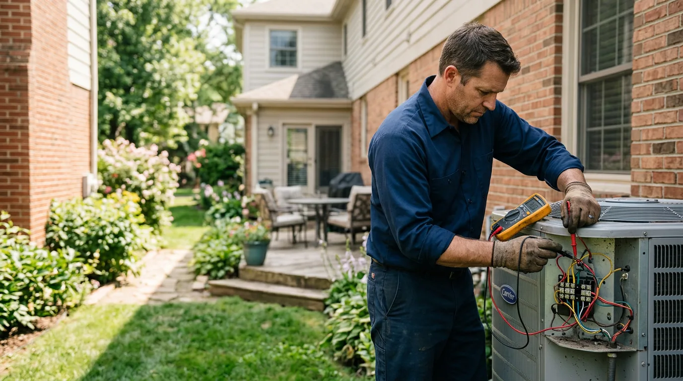 HVAC technician working near Sherrill, NY